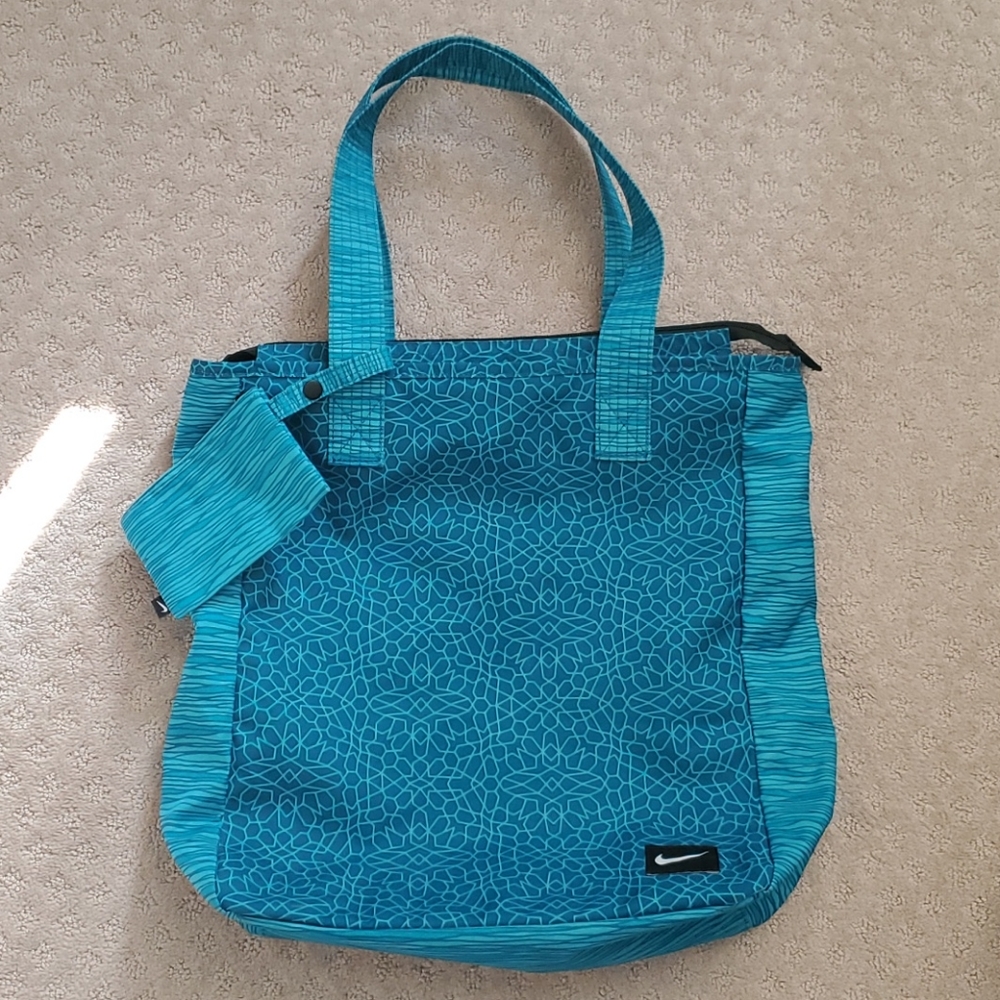 Blue Nike gym bag